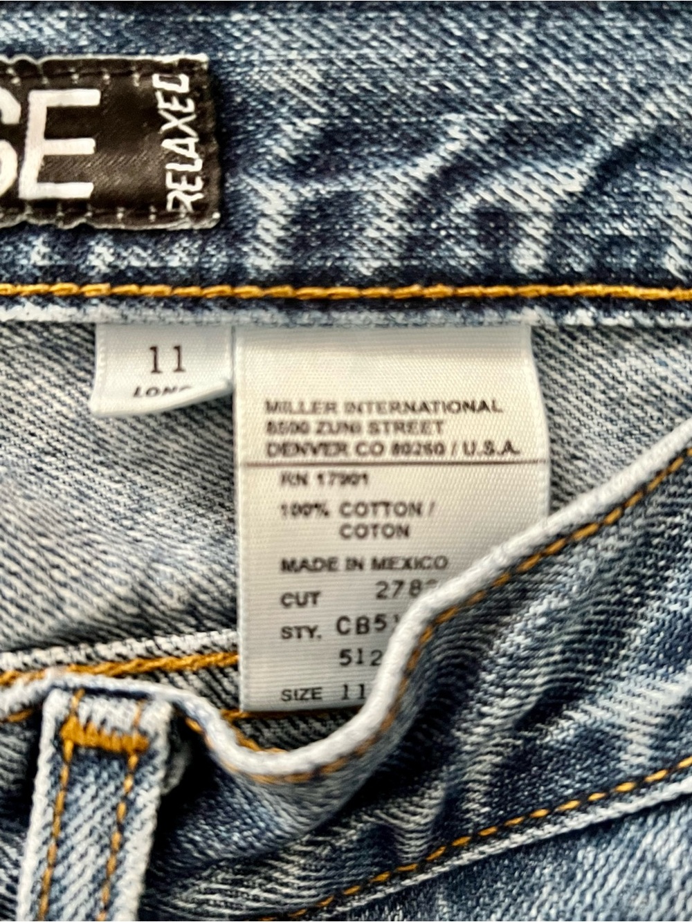 Cruel Girl Relaxed Low Rise Jeans Size 11 Long Western Y2K - Picture 2 of 8